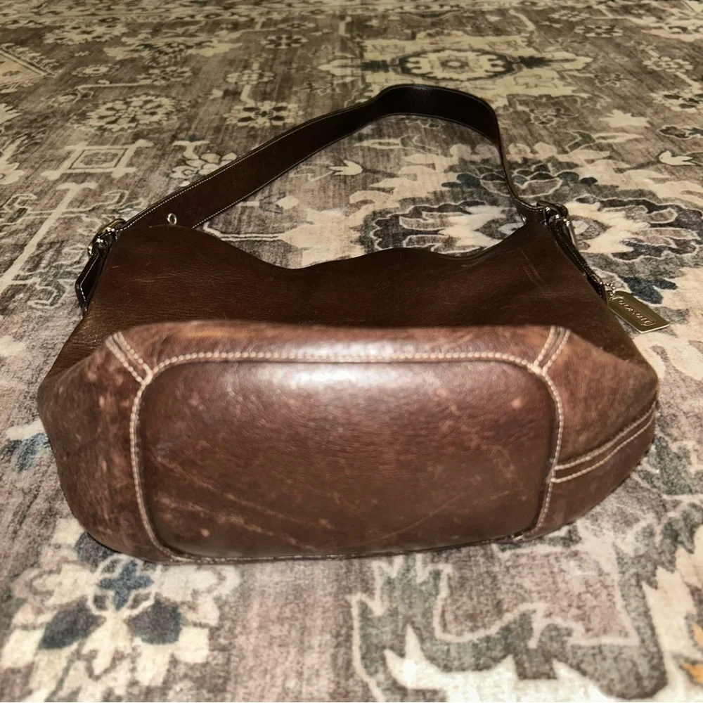 VTG Coach Rich Brown Leather Bag 9186 - Picture 2 of 7